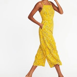 Yellow flowered romper